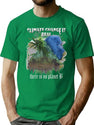 Climate Change Is Real Graohic Design Premium Bootleg Graphic T-Shirt - Green