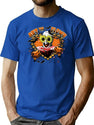 Clown Happy Holliday Halloween T-Shirt for Men & Women, T-Shirts Graphic Tee - Blue