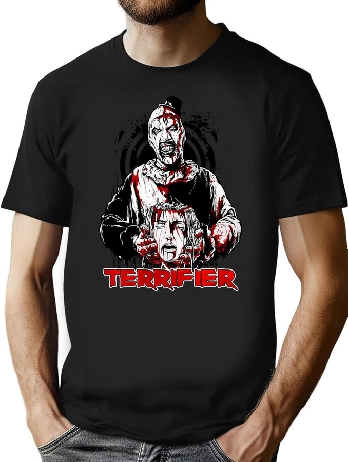 Clown Horror Terrifier T-Shirt for Men & Women, T-Shirts Graphic Tee - Black