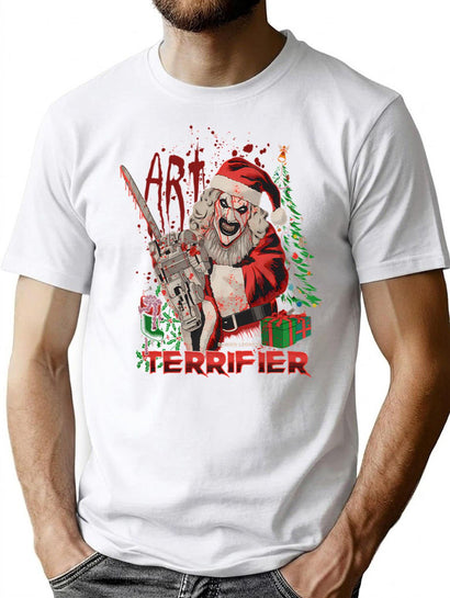 Clown Sa.Nta Te.Rrifier 3 T-Shirt for Men & Women, T-Shirts Graphic Tee - Black
