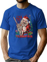Clown Santa Terrifier T-Shirt for Men & Women, T-Shirts Graphic Tee - Blue