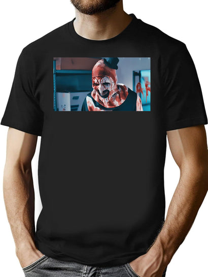 Clown Terrifier Horror Scary Movie T-Shirt for Men & Women, T-Shirts Graphic Tee - Black