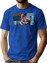 Clown Terrifier Horror Scary Movie T-Shirt for Men & Women, T-Shirts Graphic Tee - Blue
