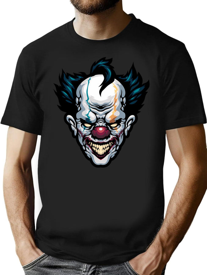 Clown T-Shirt for Men & Women, T-Shirts Graphic Tee - Black