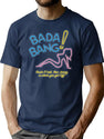 Club Bada Bang Neon T-Shirt for Men & Women, T-Shirts Graphic Tee - Navy