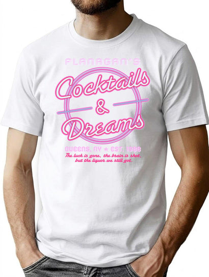 Cocktails Dreams Bar T-Shirt for Men & Women, T-Shirts Graphic Tee - Black