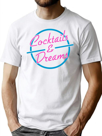 Cocktails Dreams Premium Heavyweight Cotton T-Shirt - Black