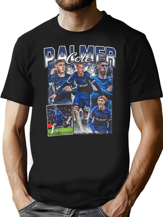 Cold Palmer Bootleg Vintage Style Bootleg Graphic T-Shirt - Black