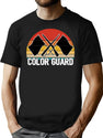 Color Guard Retro T-Shirt for Men & Women, T-Shirts Graphic Tee - Black