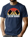 Color Guard Retro T-Shirt for Men & Women, T-Shirts Graphic Tee - Navy