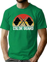 Color Guard Retro T-Shirt for Men & Women, T-Shirts Graphic Tee - Green