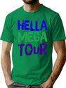 Colorful Design Hella Mega Tour Bootleg Graphic T-Shirt - Green