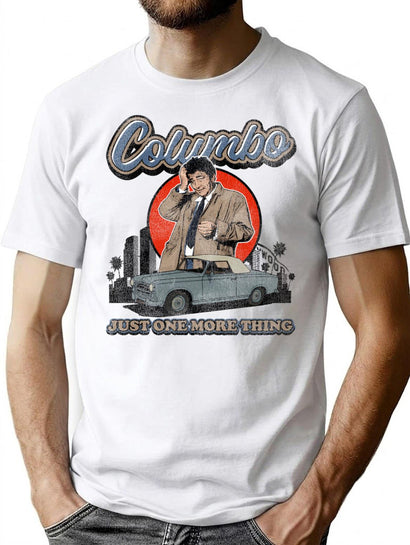 Columbo Detective Vintage Worn Out T-Shirt for Men & Women, T-Shirts Graphic Tee - Black