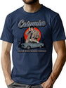 Columbo Detective Vintage Worn Out Premium Heavyweight Cotton T-Shirt - Navy