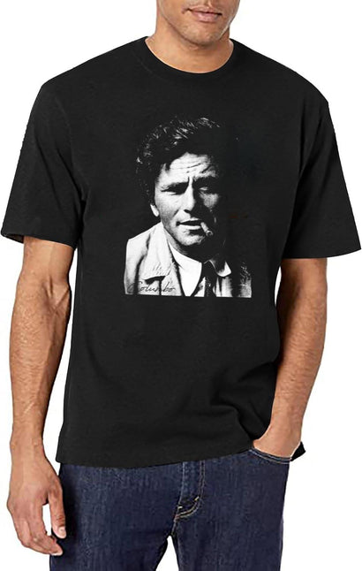 Columbo Portrait Essential Black T-Shirt - Black