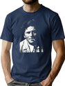 Columbo Portrait Essential Premium Heavyweight Cotton T-Shirt - Navy