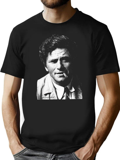 Columbo Portrait Black T-Shirt - Black