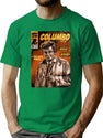 Columbo Tv Show Comic Premium Heavyweight Cotton T-Shirt - Green