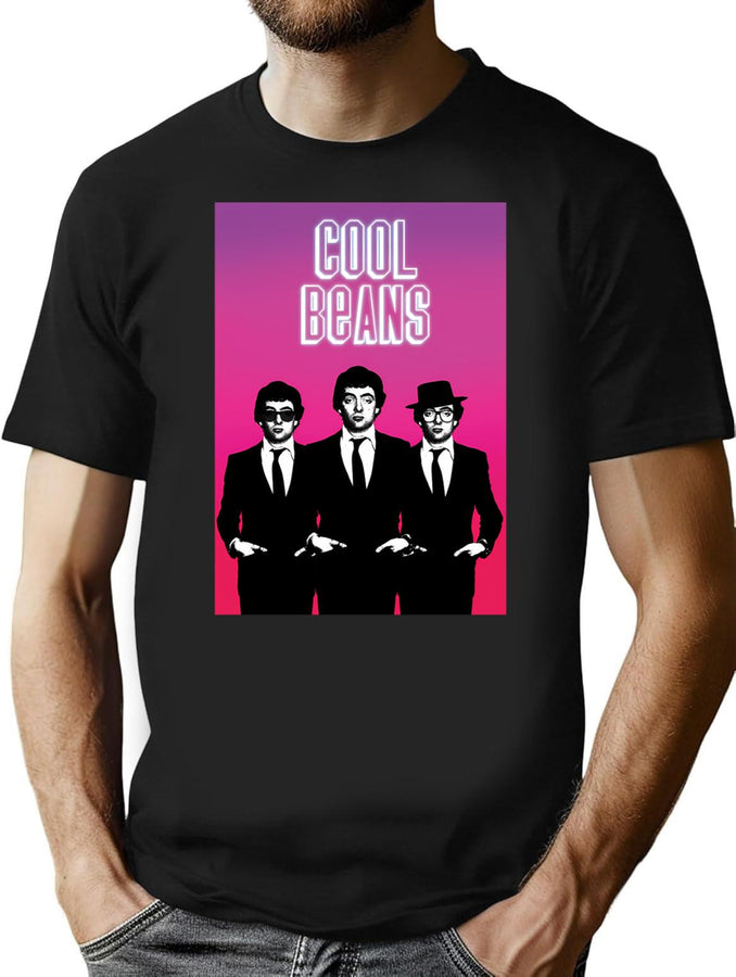 Cool Beans Bootleg Graphic T-Shirt - Black