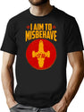 Cool SciFi I Aim to Misbehave Premium Heavyweight Cotton T-Shirt - Black