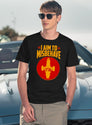 Cool SciFi I Aim to Misbehave Black T-Shirt - Navy