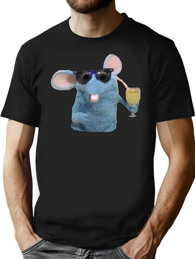 Cool Tutter The Mouse Premium Heavyweight Cotton T-Shirt - Black