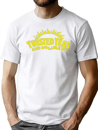 Cool Twisted Teas and Double Ds Premium Heavyweight Cotton T-Shirt - Black