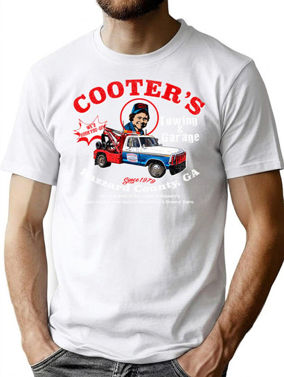 Cooter'S Towing Worn Hazzard County Dks T-Shirt for Men & Women, T-Shirts Graphic Tee - Black