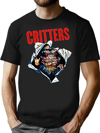 Copy Of Critters T-Shirt for Men & Women, T-Shirts Graphic Tee - Black