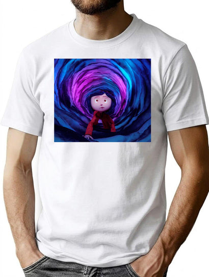 Coraline T-Shirt for Men & Women, T-Shirts Graphic Tee - Black