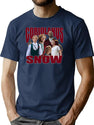 Corionlanus Snow Bootleg Graphic T-Shirt - Navy
