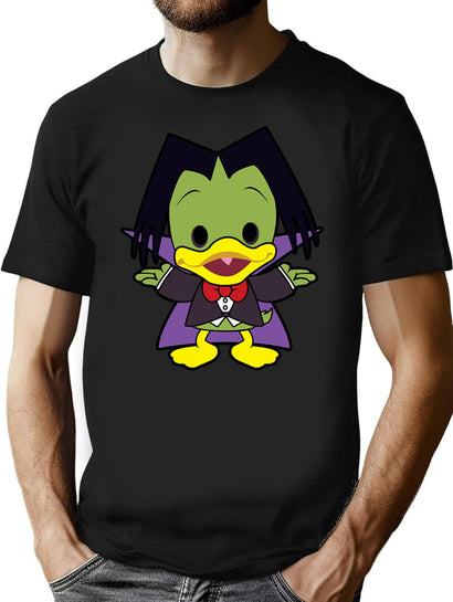 Count Duckula Chibi T-Shirt for Men & Women, T-Shirts Graphic Tee - Black