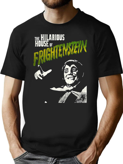 Count Frightenstein T-Shirt for Men & Women, T-Shirts Graphic Tee - Black