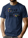 Crap Your Hands Bootleg Graphic T-Shirt - Navy