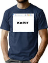 Crazy Marketing (With Ms Paint Border) Bootleg Graphic T-Shirt - Navy