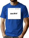 Crazy Marketing (With Ms Paint Border) Bootleg Graphic T-Shirt - Blue