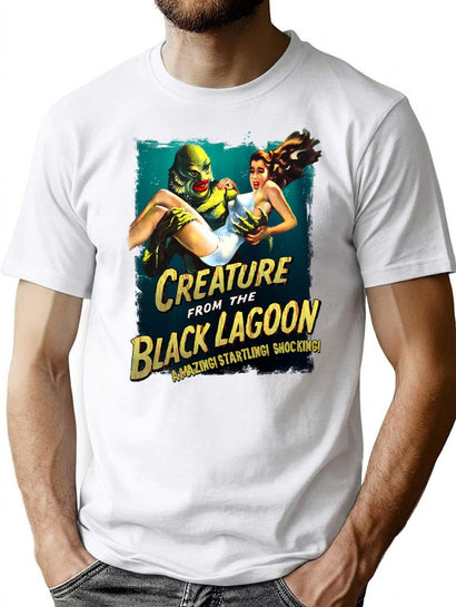 Creature Black Lagoon T-Shirt for Men & Women, T-Shirts Graphic Tee - Black