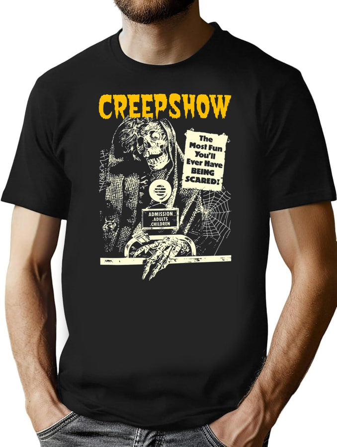 Creepshow Skull T-Shirt for Men & Women, T-Shirts Graphic Tee - Black