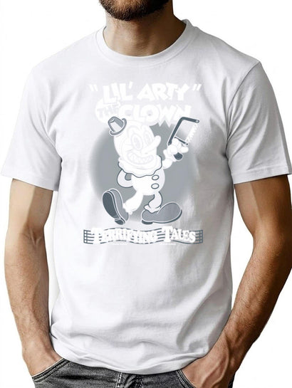 Creepy Cute Clown T-Shirt for Men & Women, T-Shirts Graphic Tee - Black