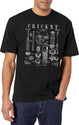Cricket Cricketer Batsman Bowler Vintage Sports Patent Print T-Shirt for Men & Women, T-Shirts Graphic Tee - White