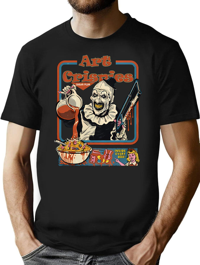 Crispi.Es T-Shirt for Men & Women, T-Shirts Graphic Tee - Black