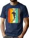 Cross-Country Skiing Retro 70S Vintage Nordic Gift T-Shirt for Men & Women, T-Shirts Graphic Tee - Navy