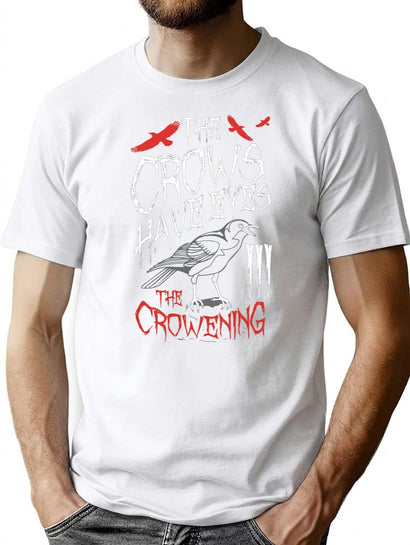 Crow Bird Scary T-Shirt for Men & Women, T-Shirts Graphic Tee - Black