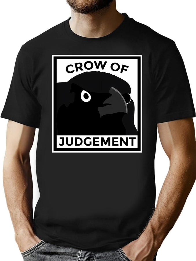 Crow Of Judgement T-Shirt for Men & Women, T-Shirts Graphic Tee - Black