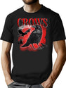 Crows Vintage Bootleg Rap Bootleg Graphic T-Shirt - Black