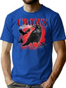 Crows Vintage Bootleg Rap Bootleg Graphic T-Shirt - Blue