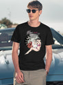 Crypt'S Moon Screen Lotion T-Shirt for Men & Women, T-Shirts Graphic Tee - Navy