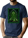Cthulhu Icon - Azhmodai 2020 T-Shirt for Men & Women, T-Shirts Graphic Tee - Navy