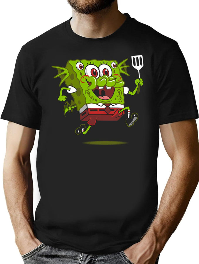 Cthulhu Pants - Funny Lovecraft Cartoon Horror T-Shirt for Men & Women, T-Shirts Graphic Tee - Black
