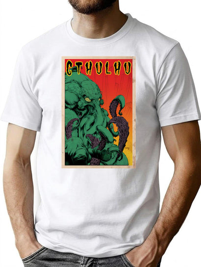 Cthulhu (Vintage) T-Shirt for Men & Women, T-Shirts Graphic Tee - Black